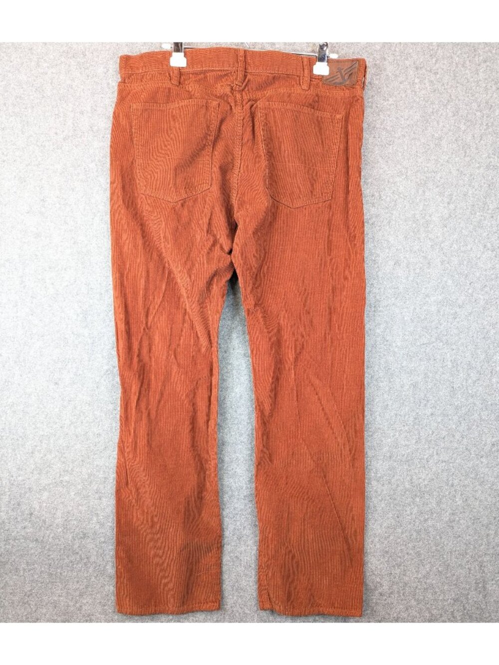 Dockers Corduroy Pants Mens 38 x 32 Rust Orange Straight Fit Casual Fall Warm